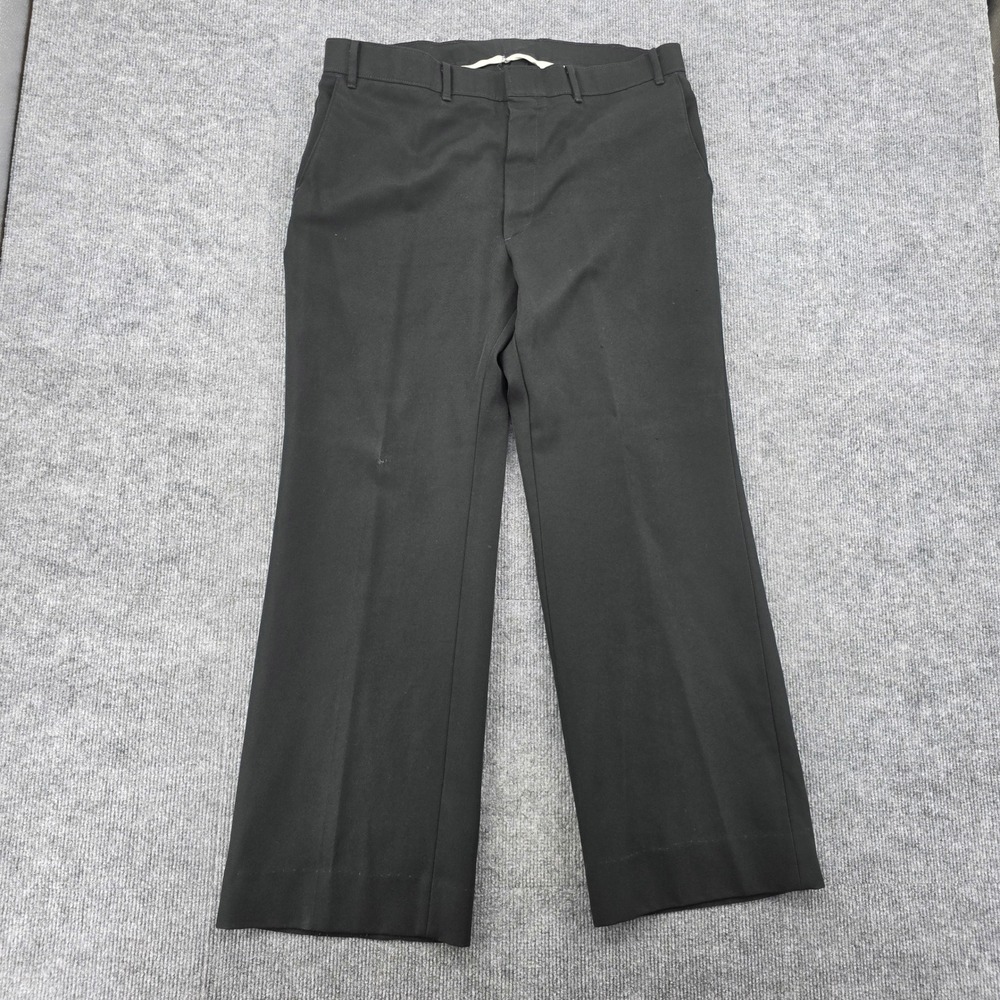Vintage Levis Sportswear Action Slacks Mens 37x29 Black Straight Leg Hemmed